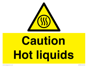 Caution hot liquids